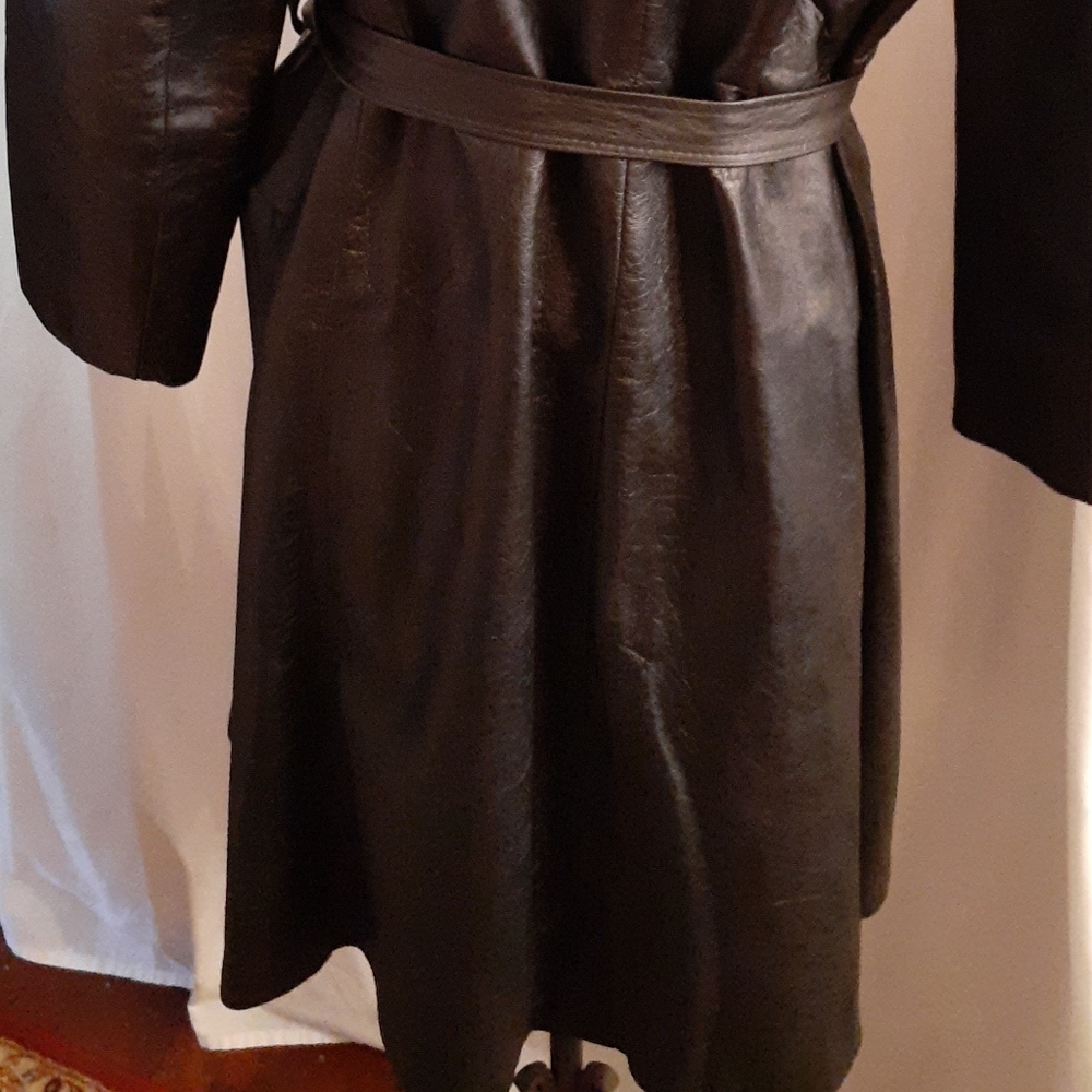 R. Sherman leather coat - Picture 5 of 7